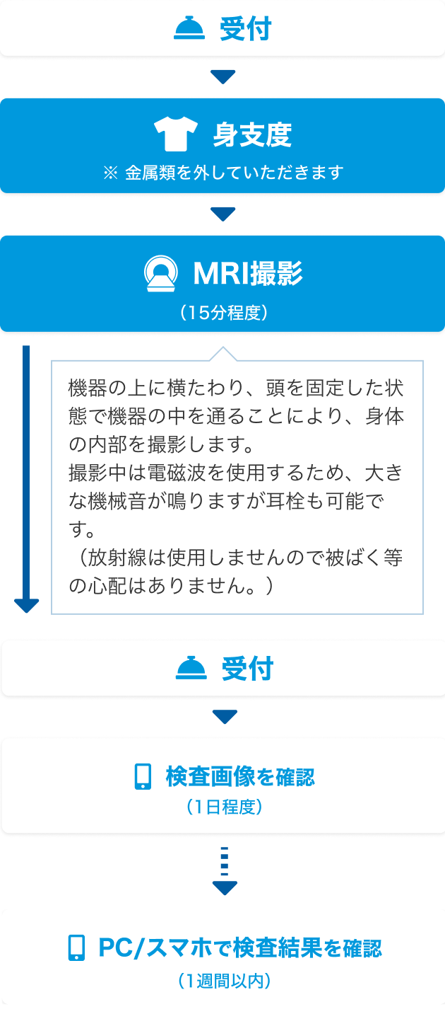 スマート脳ドックの流れ